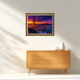Diamond Art Kits Golden Gate Bridge, San Francisco at Sunset Crystal Rhinestone Diamond Painting, Landscape Paint by Numbers Kit for Adults for Home Wall Decor 12x16 inch CDYCNXZ
