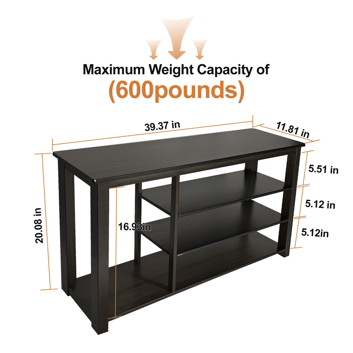 MACIFECI Shoe Rack Bench, 3 Tier Shoe Bench for Rustic Solid Wood Entryway Farmhouse Style Hallway Living Room, 39.4" MACIFECI