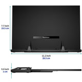 Readaeer Metal Book Stand for Desk Portable Document Holder for Cook Book, Music Book, iPad, Laptop, Reading Rest with 7 Adjustable Positions and Page Paper Clips READAEER