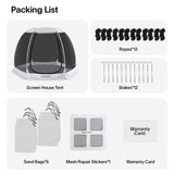 Leedor Screen House Tent for 4-8 Person, Instant Setup Mesh Net Outdoor Gazebo Sun Shade Dome Tent Pop Up Canopy with Carry Bag for Camping, Patio, Backyard, Lawn, Garden, Deck, 10 x 10 FT LEEDOR