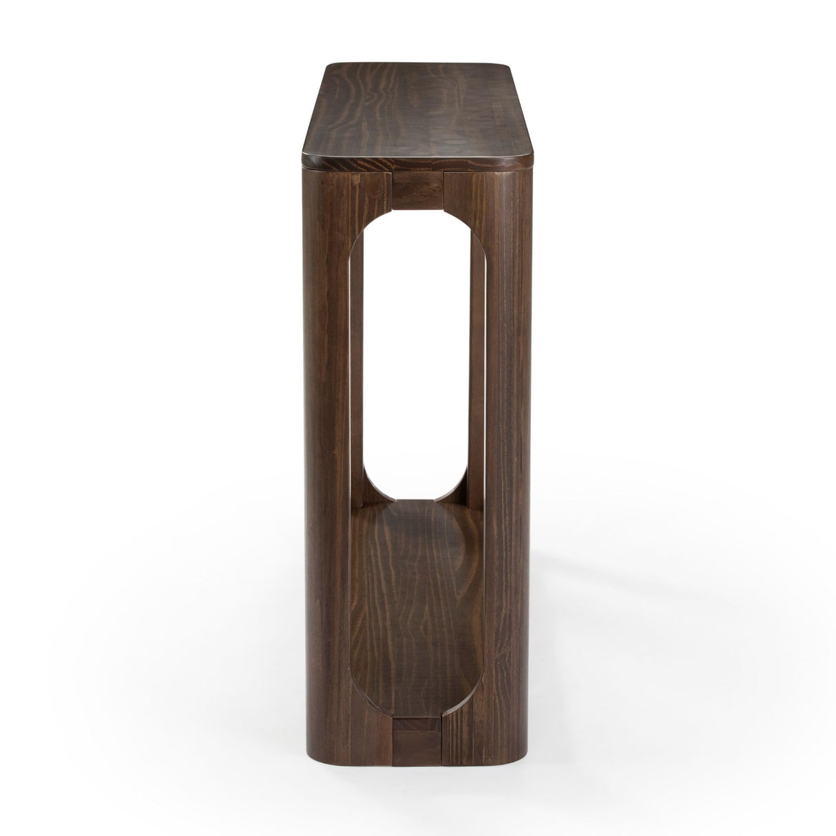 Plank+Beam Forma Console Table, 46 Inch, Solid Wood Sofa Table, Entryway Table for Hallway, Narrow Behind The Couch Table, Console Tables for Entryway, Living Room, Foyer, Easy Assembly, Walnut Plank+Beam