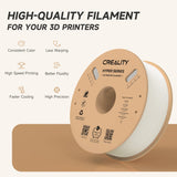 Official Creality Hyper PLA Filament 1.75mm, High Speed PLA 30-600mm/s 3D Printer Filament, Dimensional Accuracy +/-0.02mm, Fit Most FDM 3D Printers，1KG(2.2lbs) Spool White Creality