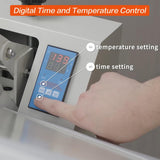 WUMSTOT 16x32 Heat Press Machine: with Digital Control, 110V, 2600W Manual Clamshell Heat Press for T-Shirts, Vinyl, and More WUMSTOT