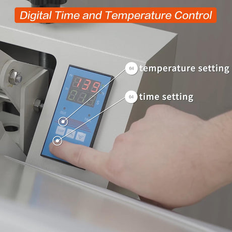 WUMSTOT 16x32 Heat Press Machine: with Digital Control, 110V, 2600W Manual Clamshell Heat Press for T-Shirts, Vinyl, and More WUMSTOT