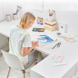 Watercolor Paper Bulk, 8.5x11 inches, 25 Sheets (180gsm) Artist Paper - Watercolors, Mixed Media, Drawing and Art Journaling Bonmiy