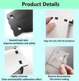 AiDiYGECO 5 PACK Sublimation Memorial Bench Blanks ornament Chair Decor, Handmade Nautical Beach Themed Picture Frame for Tabletop Home Decor Holds memorial bench sublimation 7.1x2.72 Inch AiDiYGECO