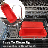 SILIVO Silicone Bread and Loaf Pans (2 Pack) - Nonstick Silicone Baking Mold for Homemade Loaf, Bread and Meatloaf - 8.9x3.7x2.5 inch SILIVO