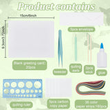 WEBEEDY 20 Sets DIY Butterfly Paper Quilling Kit for Adults Beginners Greeting Card Making with Envelope and Instruction,DIY Animal Cards for All Occasions for Birthday,Holiday,New Year,Thanksgiving WEBEEDY