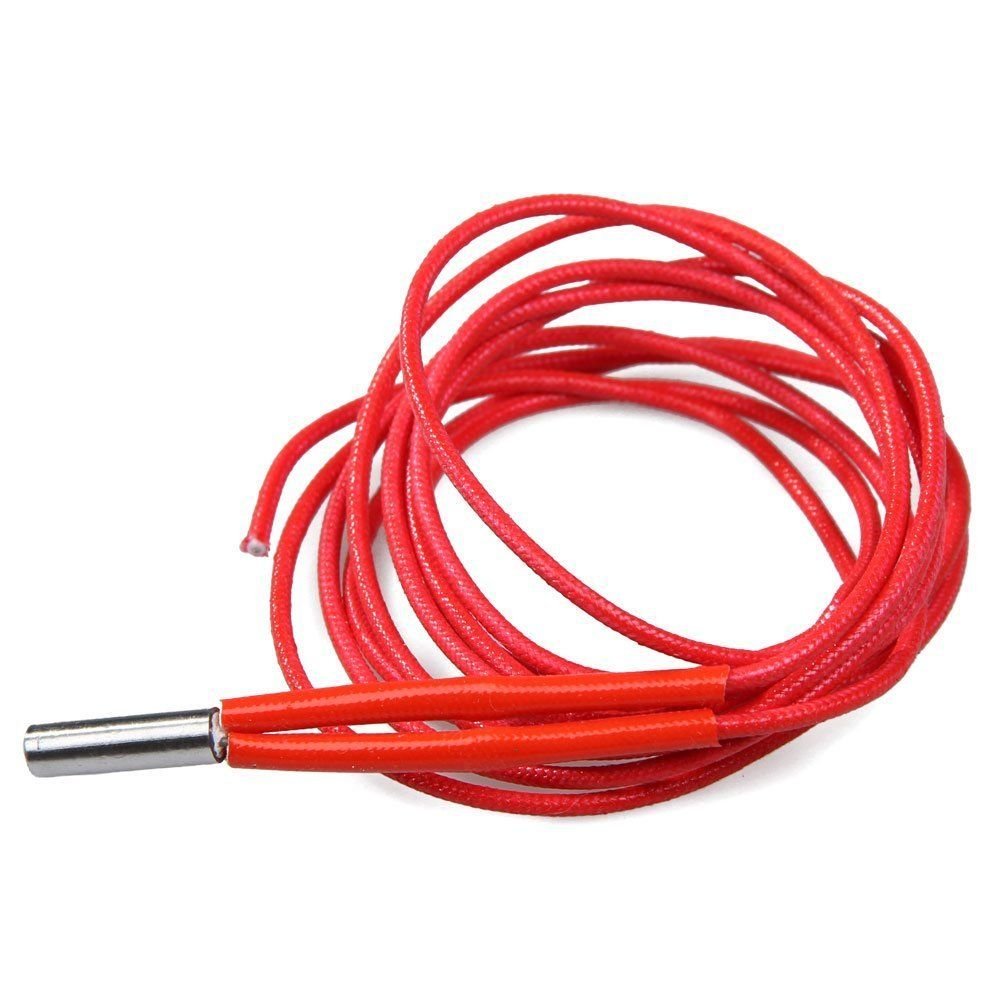 12V 40W 1/4-in (6.35mm) Ceramic Cartridge Heater for 3D Printer MK10 Extruder/Hotend - WoodArtSupply