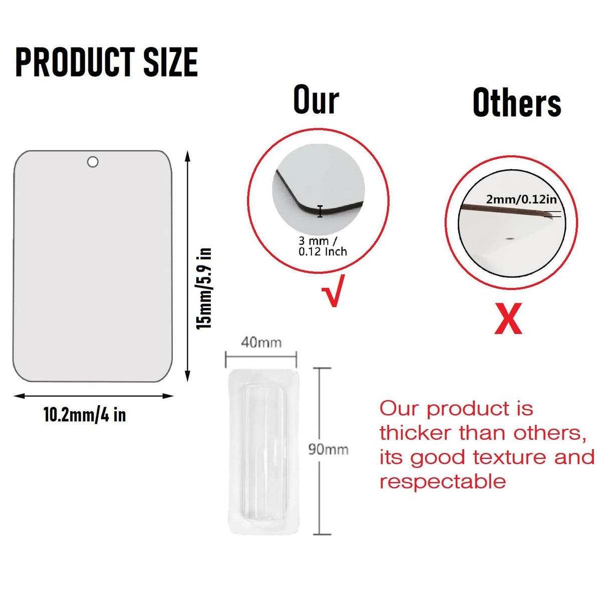 Sublimation Money Card Blanks Father's Day Money Gift Card Holder with Lip Balm Pouches,Lipstick Pouches with Adhesive,Printable MDF Hard Board for DIY Crafts Making for Birthdays Graduation (3PCS) RF REENFAYA