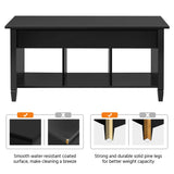 Yaheetech Coffee Table, Lift Top Coffee Table w/Hidden Storage Compartment & Lower 3 Cube Open Shelves, Lift Tabletop Coffee Table for Living Room/Reception Room/Office, Black Yaheetech