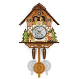 AUNMAS Antique Wooden Cuckoo Clock with Auto Swing Pendulum for Home Decor, Traditional Clock Antique Wooden Pendulum Quartz Wall Clock (CM001) AUNMAS