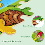 Puzzles for Kids Ages 3-5, 24 Piece Colorful Wooden Puzzles for Toddler Children Learning Educational Puzzles Toys for Boys and Girls (6 Puzzles) RANSUNN