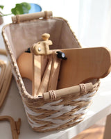 Nurge Adjustable Embroidery Table Stand, Cross Stitch Hoop Stand, Embroidery Hoop Holder. Hand Polished Natural Wood. ( Model No:190-4) Nurge