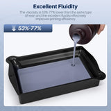 ELEGOO Water Washable ABS-Like Resin, 3D Printer Resin with High Toughness, Low Viscosity and High Precision, 405nm Rapid UV-Curing Photopolymer Resin, Black 1000g ELEGOO