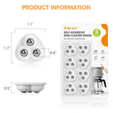 Aieve Appliance Sliders for Kitchen Appliances, 8 Pack Self Adhesive Mini Universal Caster Wheels, Countertop Small Appliance Rollers Suitable for Coffee Maker, Air Fryer, Small Furniture, Storage Box AIEVE