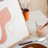 5 Piece Palette knifes Painting Knife Set for Oil, Acrylic Paint,Cake Decorating,Stainless Steel Pallet Knife Paint Knife Art Spatula for Various Types of Painting,ColorMixing,Smearing Herain