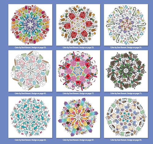 Kawaii Mandala Coloring Book: 32 Super Cute Designs that Bring Joy and Happiness (Design Originals) Adorable Line Art of Cats, Dinosaurs, Candy, Llamas, Sushi, Ice Cream, Narwhals, and More Design Originals