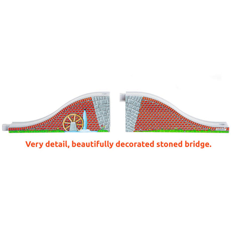 Orbrium Toys 68 Pcs Wooden Train Track Expansion Pack Compatible with Thomas Wooden Train, Brio, Thomas The Tank Engine (68 Pcs) Orbrium