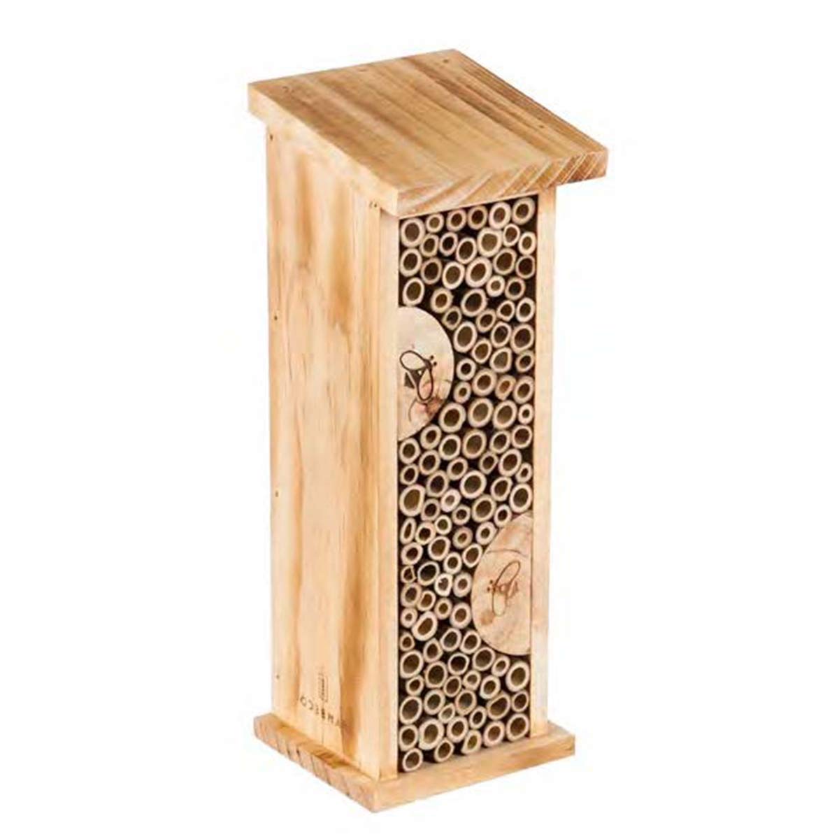 Bird House Bee Hive Wooden Insects House Hanging Bamboo Insect Hotels for Outdoor Garden Decorative - WoodArtSupply