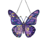 hyzsj DIY Hanging Diamond Art Pendant Painting Kit Purple Butterfly, Special Crystal Gem Craft Painting Kit Ornament hyzsj