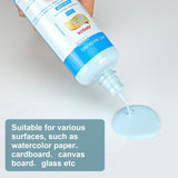 Masking Fluid Pen for Watercolor Painting and Various Art Projects,Watercolor Masking Fluid,100ml Art Masking Fluid,Artists Watercolor Medium,Masking Fluid Pen,Blue Liquid Pigment Drawing Gum JOFOOK