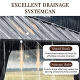 Jolydale Hardtop Gazebo 10X12ft, Outdoor Aluminum Gazebo with Galvanized Steel Double Roof, Permanent Metal Pavilion with Netting, Curtains Jolydale