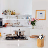 Pen Cup Holder,2 Pack Bamboo Wood Desk Pencil Holder Stand Multi Purpose Use Pencil Cup Pot Desk Accessories,Desktop Organizer Pencil Holder Ideal Gift for Office Home Cerpourt