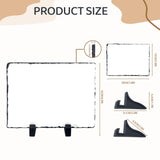 12 Pack Blanks Sublimation Rock Slate Photo Frame Rectangular Heat Transfer Custom Photo Stone Plaque Memorial Gifts Picture Frames for Valentines Wedding Christmas Thanksgiving, 5.9" x 7.9" WHEATHUSK