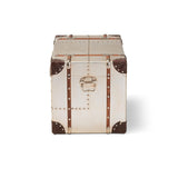 Baxton Studio Bechet Storage Trunk, Silver Baxton Studio