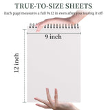 SuFly Sketch Book 9x12, Drawing Paper Pad,100 Sheets, Top Spiral Sketch Pad, 68lb/100gsm Sketchbook for Kids, Art Supplies for Adults, White. SuFly