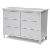 Delta Children Haven 6 Drawer Dresser, Greenguard Gold Certified, White Delta Children