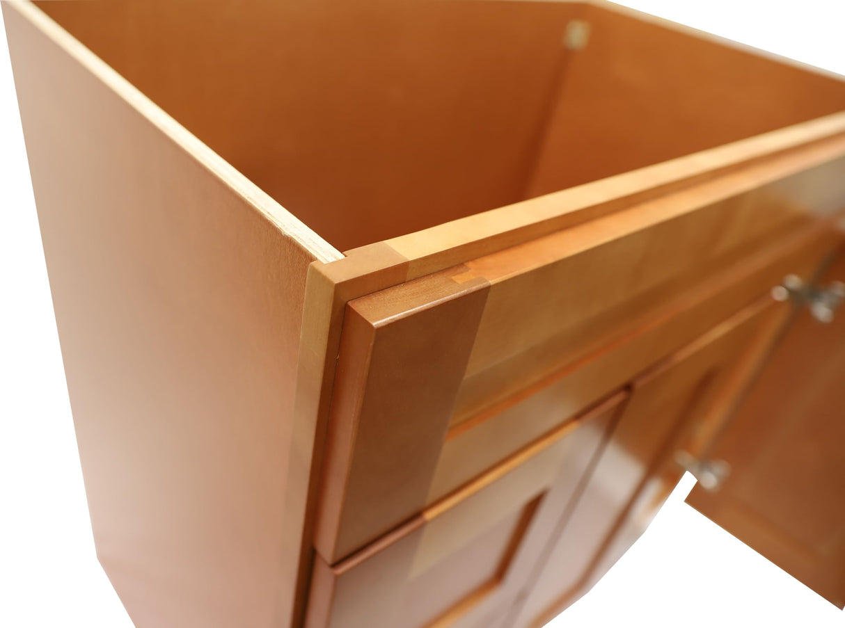 La Royal Maple Shaker Sink Base Bathroom Vanity with Drawers 36" Ready-to-Assemble Bathroom Cabinet Sink Base La Royal