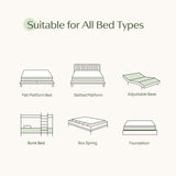 Rolanstar King Size Mattress, 8 Inch Gel Memory Foam Mattress in a Box, Fiberglass Free, Breathable for Cooler Sleep Supportive & Pressure Relief, CertiPUR-US Certified, White Rolanstar