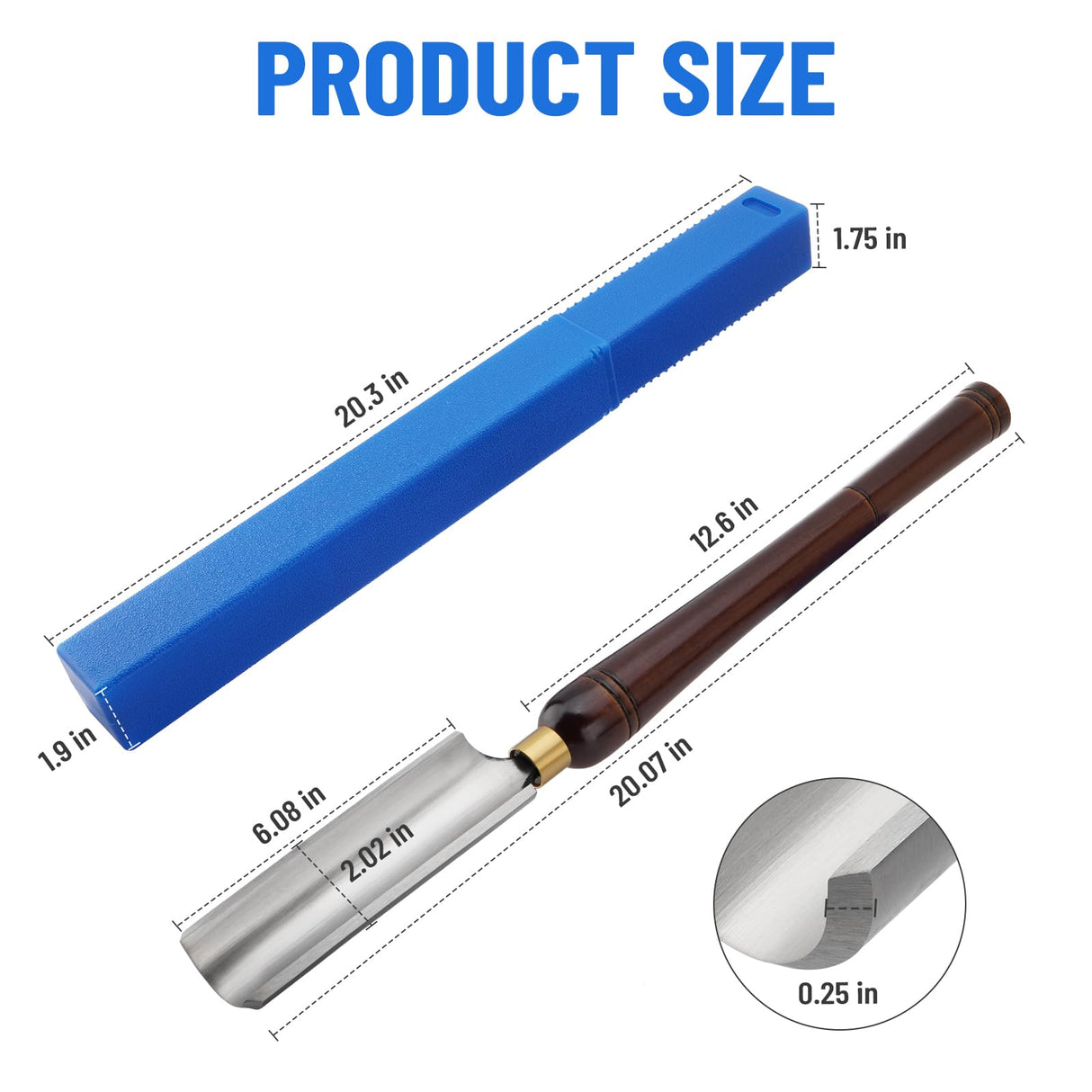 TRUCFUSION 2 in HSS Roughing Gouge Lathe Chisel Wood Lathe Turning Tool Bowl Gouges For Woodturning TRUCFUSION