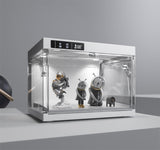 BPKADHY 2 Pcs Shoe Storage LED Smart Shoe Box, Auto-Opening Shoe Boxes Stackable Shoe Storage Organizer for Sneaker Display Case & Collection Crate White (2 PCS) BPKADHY