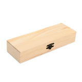 OLYCRAFT Plain Unfinished Wood Box Jewelry Box Unfinished Wooden Artist Tool And Brush Storage Box Wood Pencil box Small Case with Locking Clasp for Crafting Valentine's Day Easter Decoration OLYCRAFT