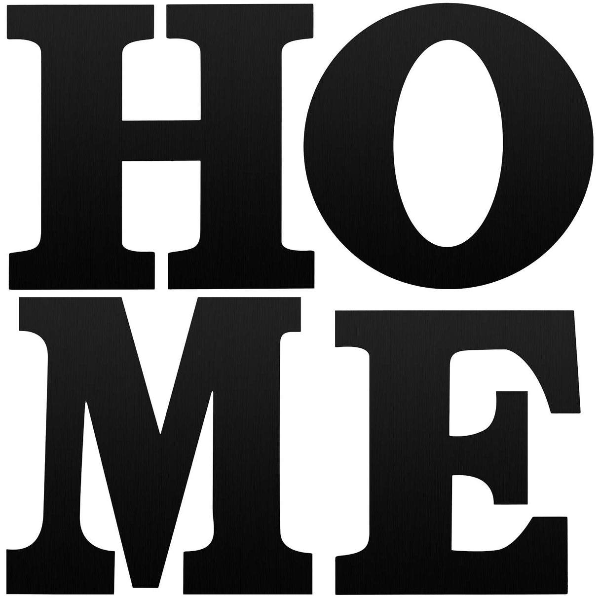 4 Pieces 12 Inch Home Sign Wooden Home Letters Wall Hanging Large Home Sign Decor for Home, Living Room, Farmhouse (Black) Jetec