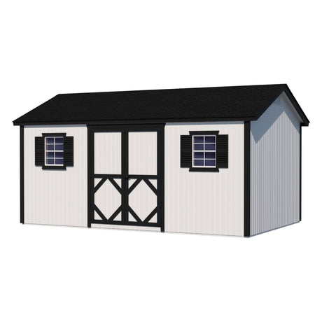 Little Cottage Co. 12x24 Classic Workshop Shed with Windows, Outdoor Wood Storage Do-It-Yourself Precut Kit Little Cottage Co.