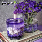 Blingfun Gel Wax for Candle Making with 4 pcs Jelly Wax,50pcs Candle Wicks & 50pcs Stickers Candle Wax for Candle Making,Handcraft Scented Candles Supplies Blingfun