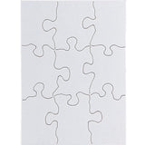24 Blank Jigsaw Puzzles – 4 x 5.5 Inch, 9 Pieces Each – Hygloss DYI party invites, Perfect for Decorating, Kids' Activities, Arts & Crafts or Party Favors - Puzzle Pieces to Draw On for Crafts Hygloss