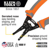 Klein Tools 9421R 1000V Insulated Plier Tool Set with 3 Pairs of Pliers, Cable Cutter, Wire Stripper, and 2 Screwdrivers, 7-Piece Klein Tools