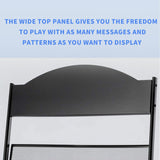 YinghaoFloor Standing Magazine Rack, 4 Layer Iron Magazine Rack Floor, Suitable for the Display of Brochures or Documents in Exhibitions, Shopping Malls, Hospitals, Offices Yinghao