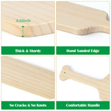 BATTIFE 2Pack 18 Inch Greek Fraternity Paddle, Unfinished Pine Wood Paddle, Solid Wooden SororityPaddle, Frat Paddle BATTIFE