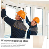 BUTIFULSIC 10 pcs Triangular Wooden Strip Wooden molding Trim for Window molding Screen Window Trim Window Decorative Stick Window Decorative Trim Wood Trim Pine Wood molding Strip BUTIFULSIC