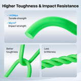 DEEPLEE PLA+ 1.75mm 3D Printer Filament, PLA Plus with Dimensional Accuracy +/- 0.02mm, Higher Strength and Toughness, Neatly Wound, No Clogging, Fits for Most FDM 3D Printers, 1KG Black Deeplee