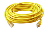 Southwire Outdoor Extension Cord, 100 Ft, 12 gauge 3 prong, Heavy Duty, SJTW Cord, Yellow, 2589 Southwire