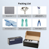 ANYCUBIC Resin 3D Printer Accessories Tool Kits, Silicone Pad, Stainless Steel Resin Filter, Multi-Function Water Bottle, Fish Scale Cloth, Golves, Plastic Nipper for Cleaning and 3D Printing ANYCUBIC
