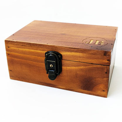 Awerise Personalized Wooden Keepsake Box w/Lock Key, Custom Jewelry Box, Bridesmaid Box, Mother gift