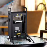 4T Hydraulic Heat Press Machine with Dual Heating Plates 4x4 Inches and Precise Digital Temperature Control LCD Screen for Homeuse Portable Manual Heat Pressing Machine YFTOHI